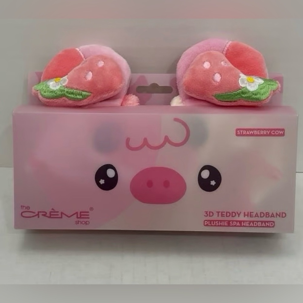 THE CREME SHOP - LIMITED ED. 3D‎ Teddy Bear Plushie Spa Headband New In Box